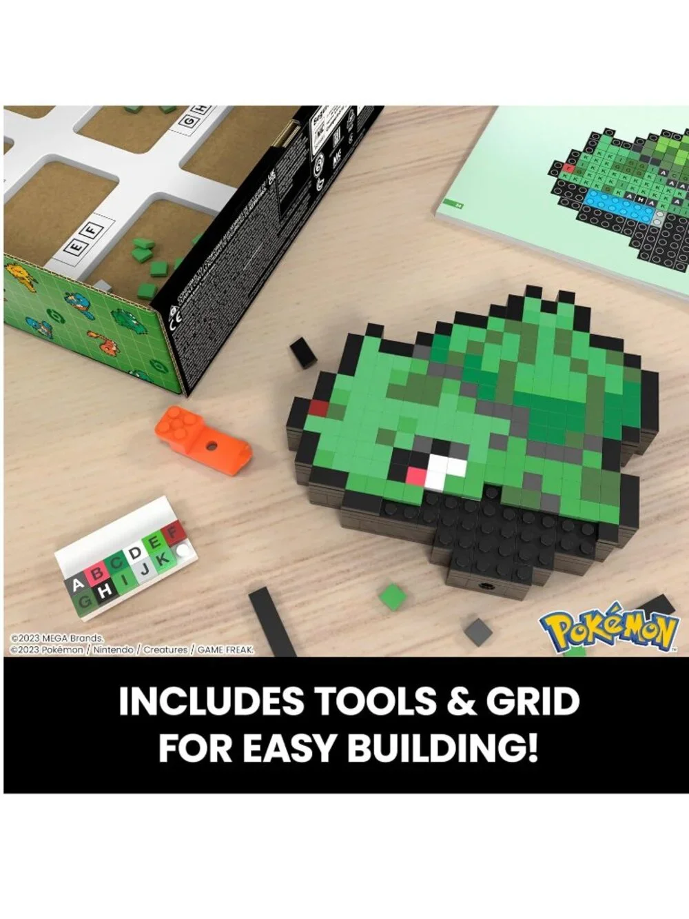 MEGA Pokemon Bulbasaur Pixel Art Building Kit - 374 pcs - NEW
